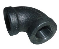 1/8" N.P.T. 90* ELBOW BLACK IRON PIPE FITTING SCHEDULE 40