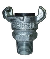 1" N.P.T. MALE CHICAGO/UNIVERSAL COUPLING STEEL ZINC PLATED