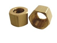 1/8" TUBE SIZE COMPRESSION NUT FOR COPPER TUBING BRASS (61-2)