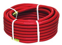 3/8" X 50' LONG WITH 1/4" N.P.T. MALE ENDS DELUXE HEAVY DUTY EPDM RUBBER AIR HOSE