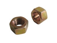 1/4-20 FINISHED HEX NUT GRADE 8 YELLOW ZINC PLATED
