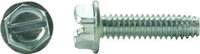 1/4-20 X 1-1/4" INDENTED HEX WASHER HEAD THREAD CUTTING SCREW TYPE "F" ZINC PLATED
