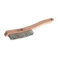 14" CURVED HANDLE STAINLESS STEEL SCRATCH BRUSH