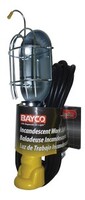 BAYCO 25' TROUBLE LIGHT WITH METAL CAGE