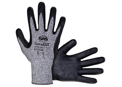 X-LARGE HPPE KNIT GLOVE, NITRILE PALM, COLD & CUT RESISTANT 1 PAIR