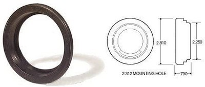 TRUCK-LITE 2" BACKER GROMMET FOR MODEL 30 MARKER LIGHTS