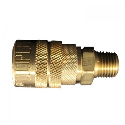 #716 MILTON AIR COUPLER STYLE "M" WITH 1/4" NPT MALE THREAD