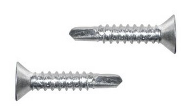 #10 X 1" PHILIPS FLAT HEAD SELF-DRILLING SCREW ZINC PLATED