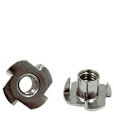 1/4-20 STAINLESS STEEL 4-PRONGE TEE NUT 18-8(304)