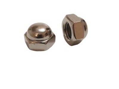 8-32 ACORN(CAP) NUT LOW CARBON NICKLET PLATED