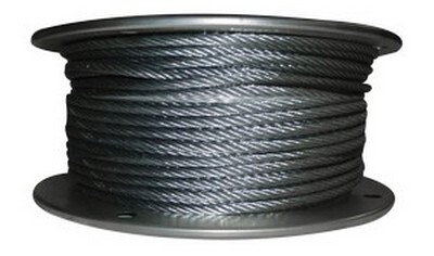 1/16" O.D. 7 X 7 STRAND GALVANIZED AIRCRAFT CABLE 250' SPOOL