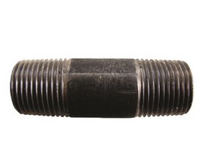 1-1/2" N.P.T. X 6" LONG NIPPLE BLACK IRON PIPE FITTING SCHEDULE 40