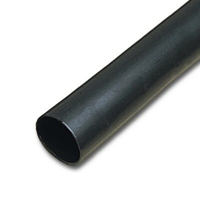 1/4" X 4' BLACK FLEXIBLE ADHESIVE-LINED HEAT SHRINK TUBING