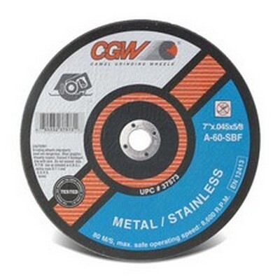 7" X .045" X 5/8" CGW ALUMINUM OXIDE CIRCULAR SAW CUT-OFF WHEEL