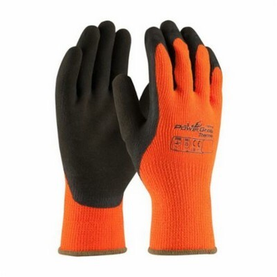 X-LARGE THERMAL ORANGE ACRYLIC TERRY GLOVE 1 PAIR