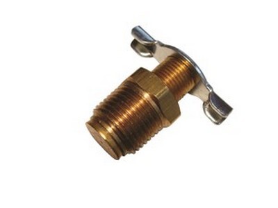 1/4" N.P.T. EXTERNAL SEAT SHUT-OFF VALVE BRASS FITTING (145)