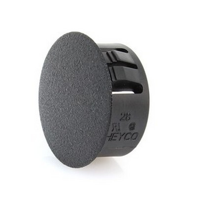 BLACK NYLON LOCKING HOLE PLUG 1 HOLE DIA.