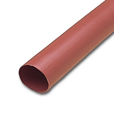 3/8" X 4' RED FLEXIBLE ADHESIVE-LINED HEAT SHRINK TUBING