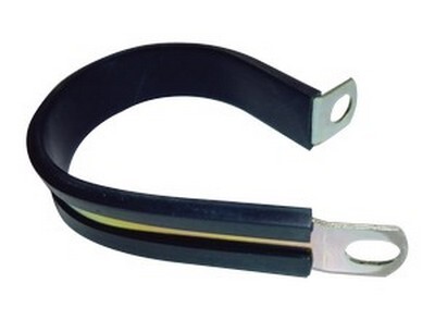 5/8" ZINC PLATED STEEL CLAMP WITH NEOPRENE JACKET 1/2" WIDE