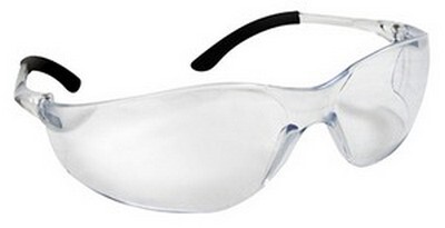 NSX TURBO SAFETY GLASSES WITH CLEAR LENS IN POLY BAG