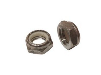 5/16-18 STAINLESS STEEL JAM(THIN) NYLON INSERT LOCKING NUT 18-8(304)