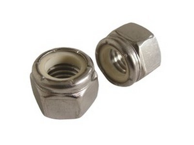 M6-1.00 STAINLESS STEEL NYLON INSERT LOCKING NUT A2-70