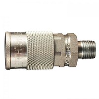 #1834 MILTON AIR COUPLER STYLE "H" WITH 1/4" N.P.T. MALE THREAD