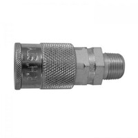 #1836 MILTON AIR COUPLER STYLE "H" WITH 3/8" N.P.T. MALE THREAD