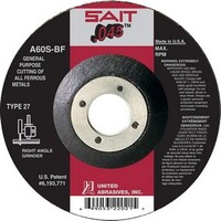 4-1/2"X .045" X 7/8" SAIT TYPE 27 DEPRESSED CENTER ALUMINUM OXIDE CUT-OFF WHEEL